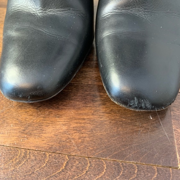 Tom Ford Black Leather ‘T’ Boots Size 36 - Picture 3 of 10